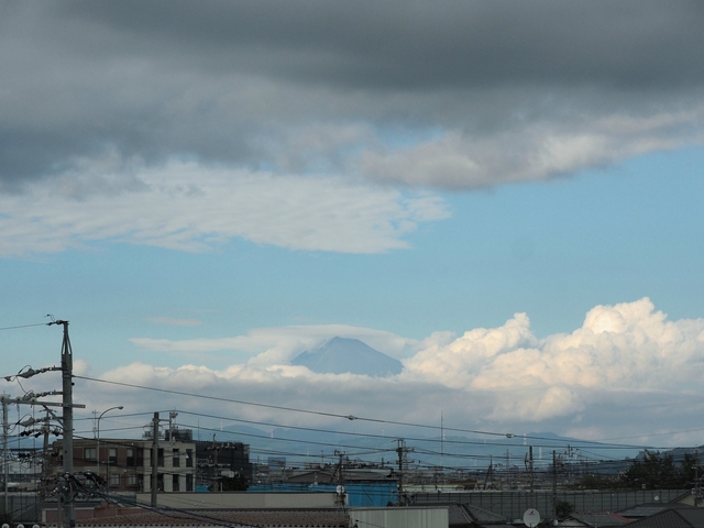 2017年10月3日の富士山 自宅 2017年10月3日の富士山 自宅