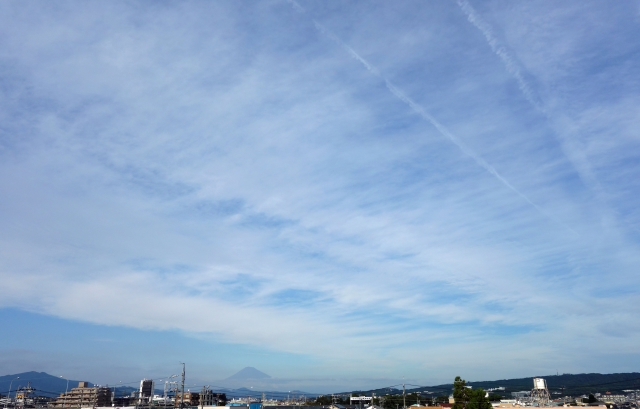 2017年10月5日の富士山 自宅 2017年10月5日の富士山 自宅