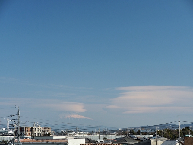 2018年2月10日の富士山 自宅 2018年2月10日の富士山 自宅