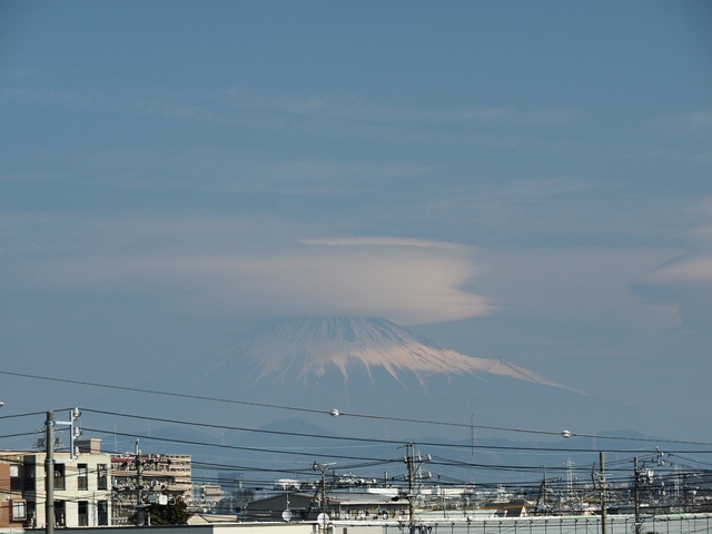 2018年2月10日の富士山 自宅 2018年2月10日の富士山 自宅