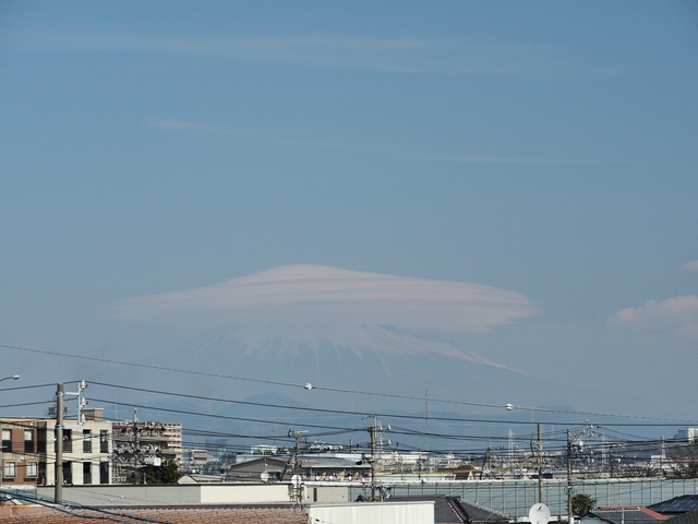 2018年2月10日の富士山 自宅 2018年2月10日の富士山 自宅