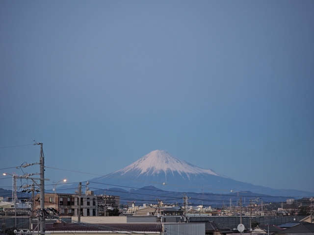 2018年2月11日の富士山 自宅 2018年2月11日の富士山 自宅