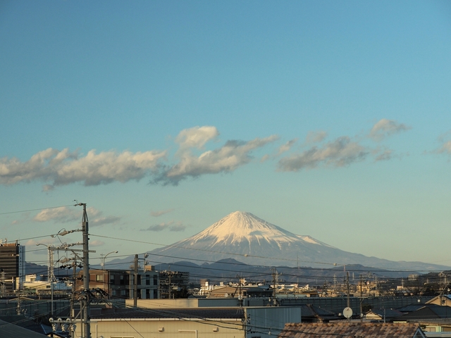 2018年2月12日の富士山 自宅 2018年2月12日の富士山 自宅