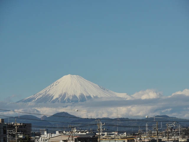 2018年3月22日の富士山 自宅 2018年3月22日の富士山 自宅