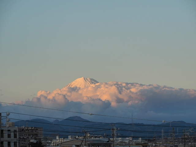 2018年3月22日の富士山 自宅 2018年3月22日の富士山 自宅