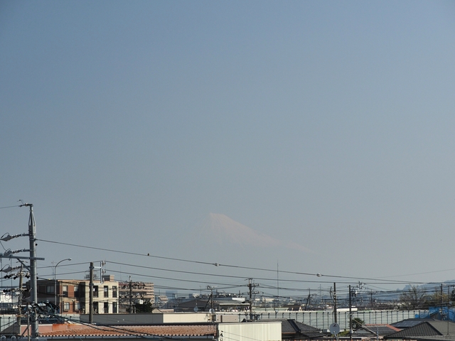 2018年3月29日の富士山 自宅 2018年3月29日の富士山 自宅