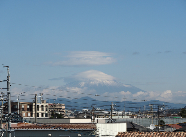 2019年11月11日の富士山 自宅 2019年11月11日の富士山 自宅
