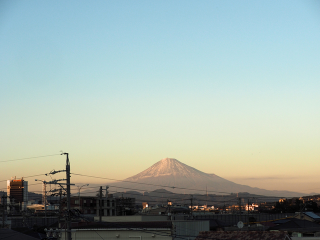 2019年11月12日の富士山 自宅 2019年11月12日の富士山 自宅