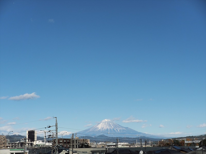 2022年12月18日の富士山 自宅 2022年12月18日の富士山 自宅