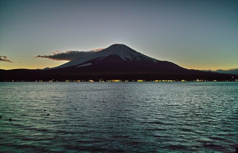 2022年12月23日の富士山 山中湖 2022年12月23日の富士山 山中湖