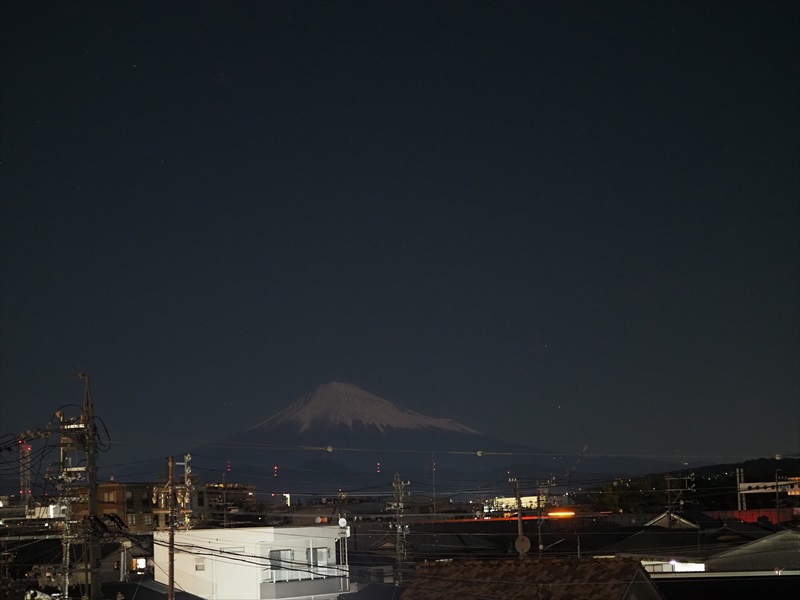 2023年10月29日の富士山 自宅 2023年10月29日の富士山 自宅