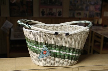 未使用!レトロなナイロン製・お買い物カゴ (昭和雑貨・かご・籠・エコショッピングバッグ) 未使用!レトロなナイロン製・お買い物カゴ (昭和雑貨・かご・籠・エコショッピングバッグ)