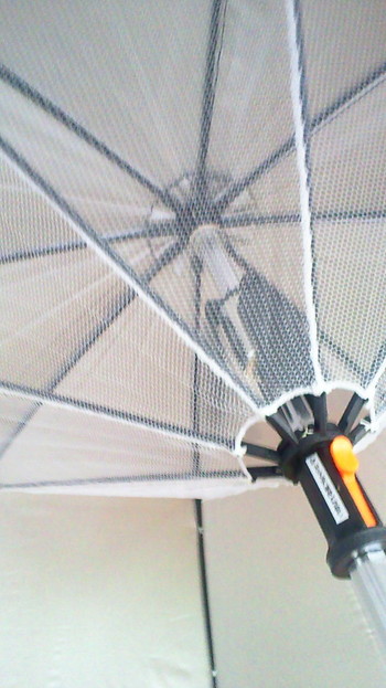 扇風機付き日傘