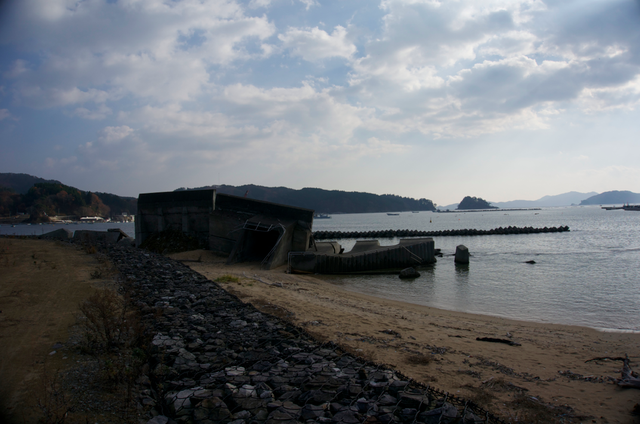 東日本大震災後の現在　岩手県船越湾から大槌湾へ　シーカヤック日本一周の海旅　１１月２３日