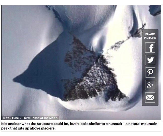 南極のピラミッド、今度はグーグルアースで発見される