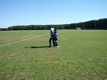 11月3日の凧揚げ練習