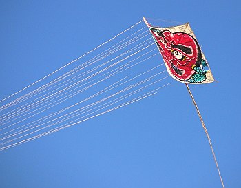 11月3日の凧揚げ練習