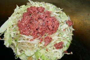 牛ミンチ入りおこのみやき