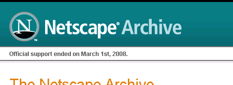 Netscapeの博物館みたいなサイト