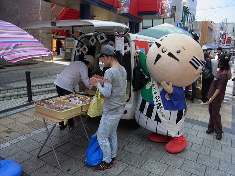 家康くん モール街軽トラ市出陣!!