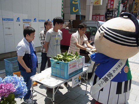家康くん モール街軽トラ市出陣!!