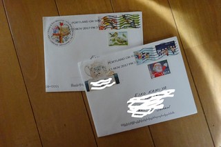 アメリカから届いたモノと、日本から贈ったモノ。 アメリカから届いたモノと、日本から贈ったモノ。