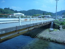 橋の横に・・・