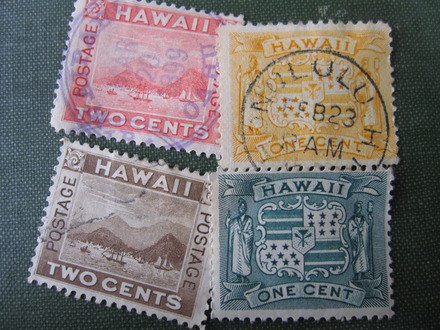 ハワイ王国～ハワイ共和国切手