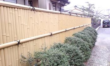 竹垣を作りました