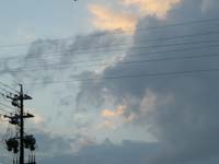 雲の切れ間・・・