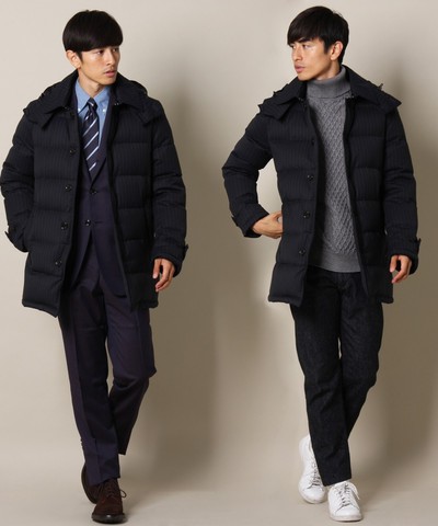 Wサキソニーダウンコート/メンズメルローズ(MEN’S MELROSE) Wサキソニーダウンコート/メンズメルローズ(MEN’S MELROSE)