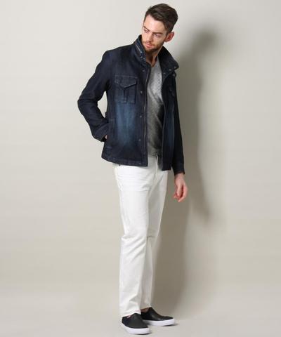 ジョグデニムミリタリーブルゾン/MEN’S MELROSE ジョグデニムミリタリーブルゾン/MEN’S MELROSE