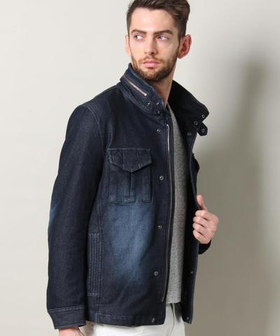 ジョグデニムミリタリーブルゾン/MEN’S MELROSE ジョグデニムミリタリーブルゾン/MEN’S MELROSE