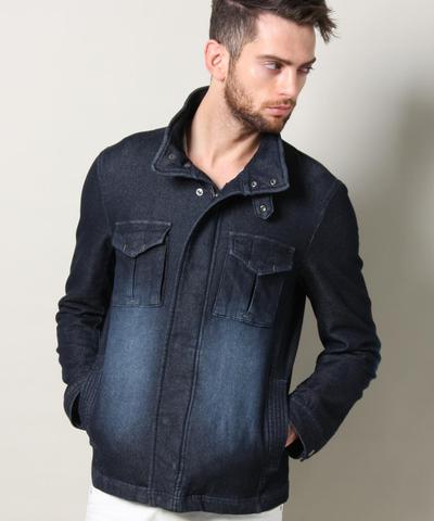 ジョグデニムミリタリーブルゾン/MEN’S MELROSE ジョグデニムミリタリーブルゾン/MEN’S MELROSE