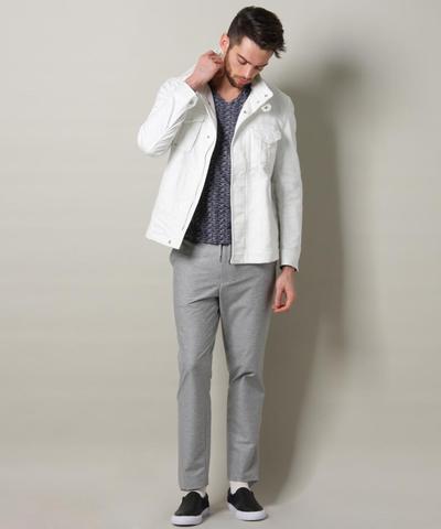 ジョグデニムミリタリーブルゾン/MEN’S MELROSE ジョグデニムミリタリーブルゾン/MEN’S MELROSE