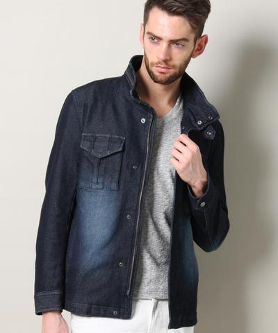 ジョグデニムミリタリーブルゾン/MEN’S MELROSE ジョグデニムミリタリーブルゾン/MEN’S MELROSE
