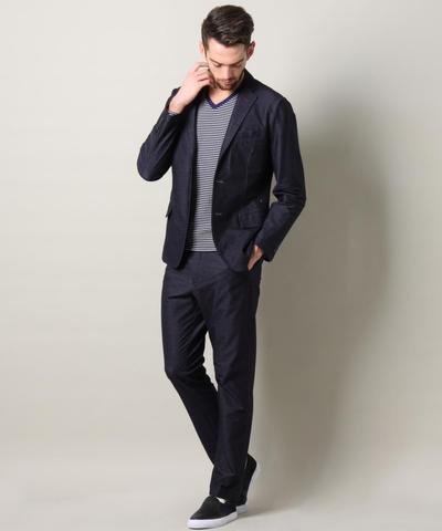 デニムライクカルゼテーラードジャケット/メンズメルローズ(MENS MELROSE) デニムライクカルゼテーラードジャケット/メンズメルローズ(MENS MELROSE)
