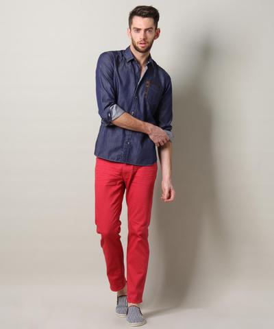 製品染めカツラギストレッチパンツ/メンズメルローズ(MENS MELROSE) 製品染めカツラギストレッチパンツ/メンズメルローズ(MENS MELROSE)