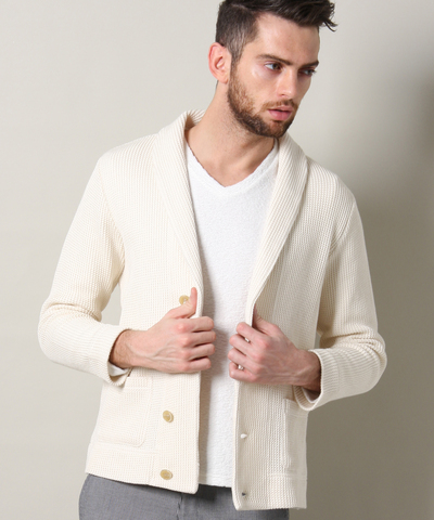ラッセルショールカラーカーディガン/MEN’S MELROSE ラッセルショールカラーカーディガン/MEN’S MELROSE
