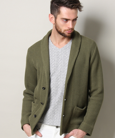 ラッセルショールカラーカーディガン/MEN’S MELROSE ラッセルショールカラーカーディガン/MEN’S MELROSE
