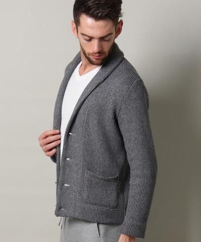 ラッセルショールカラーカーディガン/MEN’S MELROSE ラッセルショールカラーカーディガン/MEN’S MELROSE