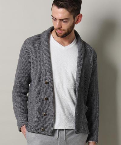 ラッセルショールカラーカーディガン/MEN’S MELROSE ラッセルショールカラーカーディガン/MEN’S MELROSE