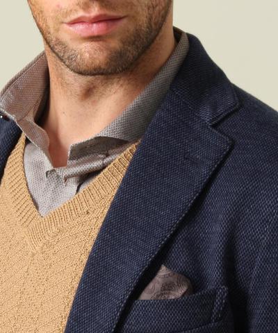 メランジニットジャケット/MENS MELROSE メランジニットジャケット/MENS MELROSE