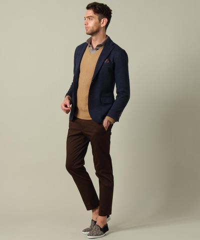 メランジニットジャケット/MENS MELROSE メランジニットジャケット/MENS MELROSE