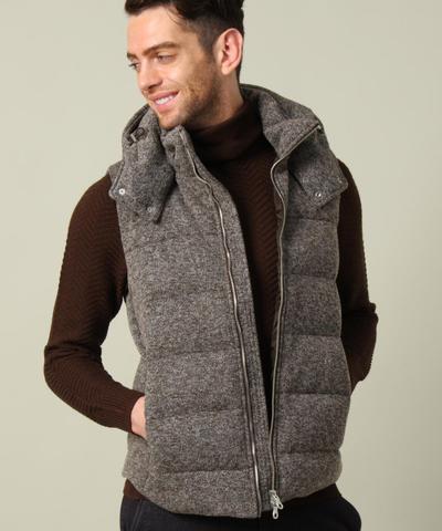 リングジャージーダウンベスト/MENS MELROSE(メンズメルローズ) リングジャージーダウンベスト/MENS MELROSE(メンズメルローズ)