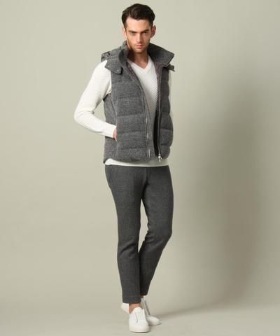 リングジャージーダウンベスト/MENS MELROSE(メンズメルローズ) リングジャージーダウンベスト/MENS MELROSE(メンズメルローズ)