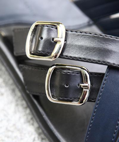 ダブルバックルツートンサンダル/メンズメルローズ(MENS MELROSE) ダブルバックルツートンサンダル/メンズメルローズ(MENS MELROSE)