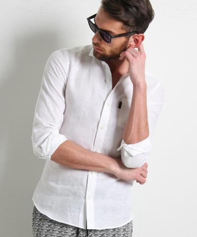 AKM別注リネンシャツ/MENS MELROSE AKM別注リネンシャツ/MENS MELROSE