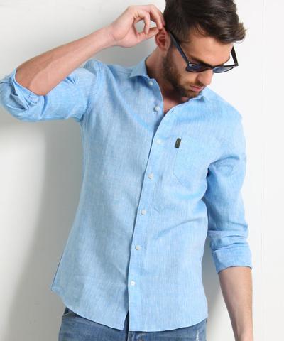 AKM別注リネンシャツ/MENS MELROSE AKM別注リネンシャツ/MENS MELROSE