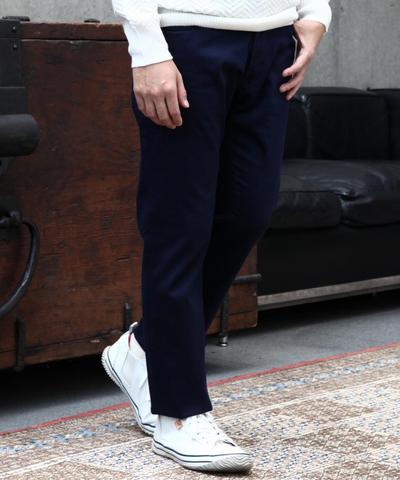サテンストレッチ裏起毛スリムテーパードパンツ/MENS MELROSE サテンストレッチ裏起毛スリムテーパードパンツ/MENS MELROSE